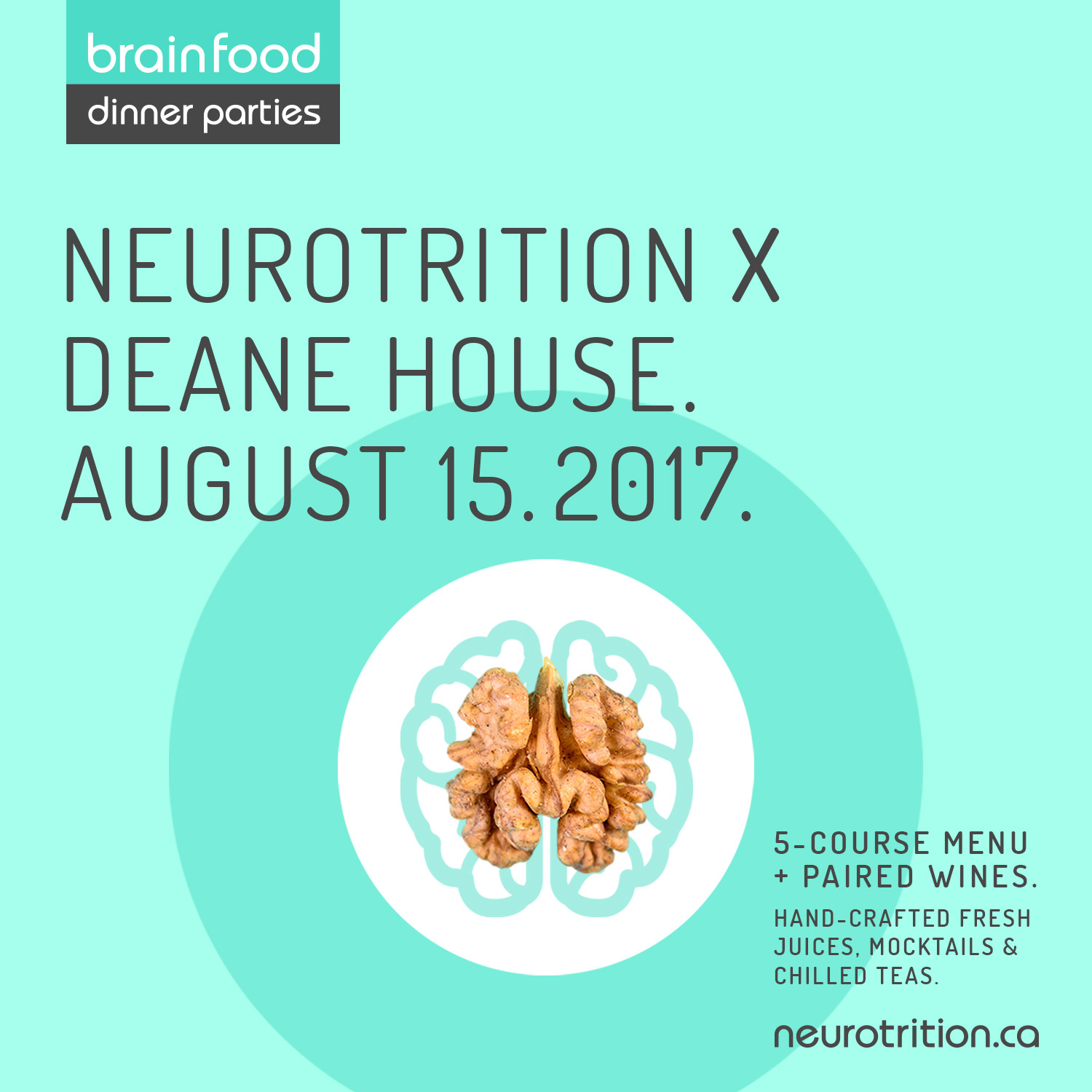 Brain Food Dinner Party :: Deane House Brain Food Dinner Party :: Deane House