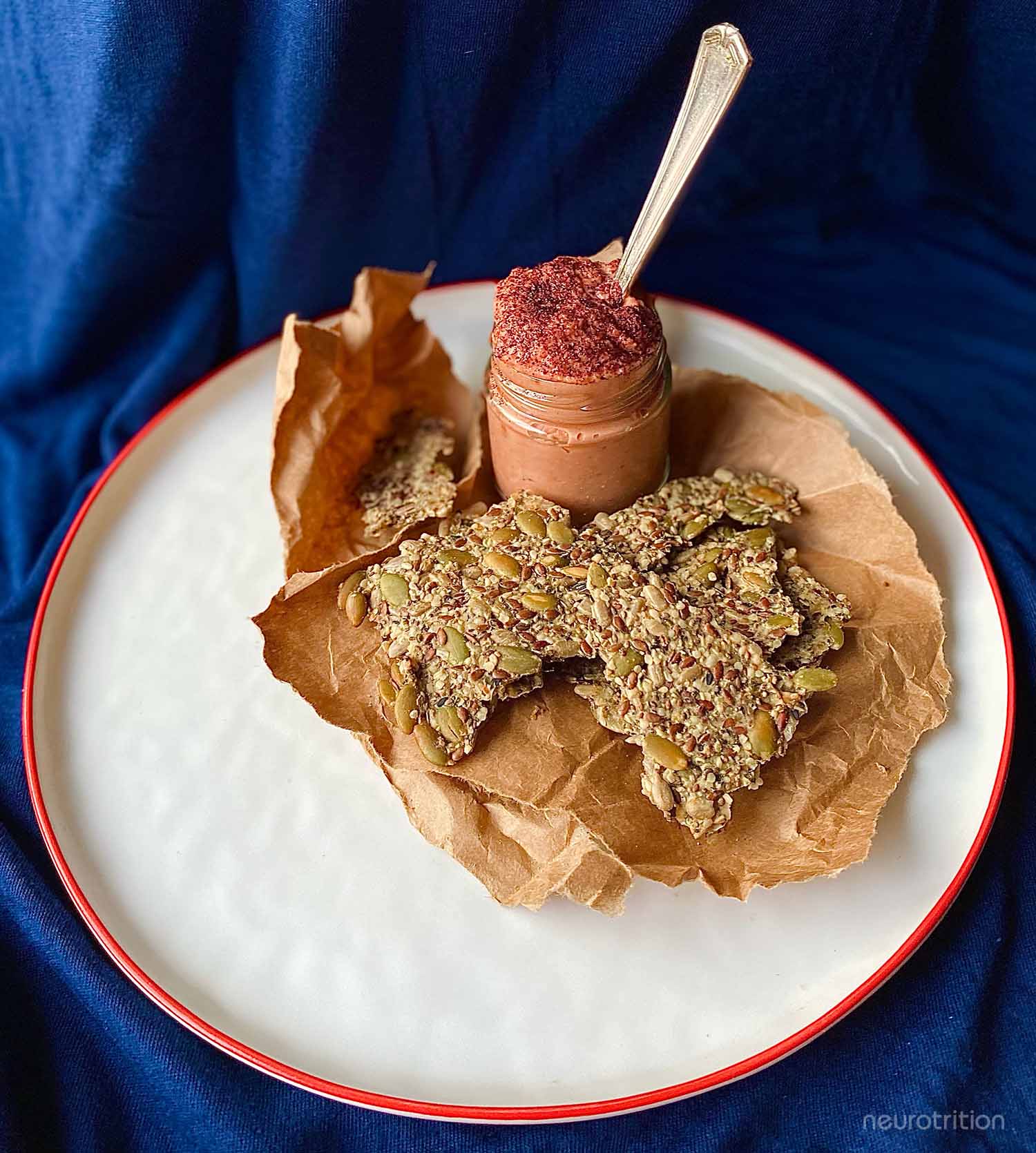 Red Beet Hummus and Hemp Seed Crackers Red Beet Hummus and Hemp Seed Crackers