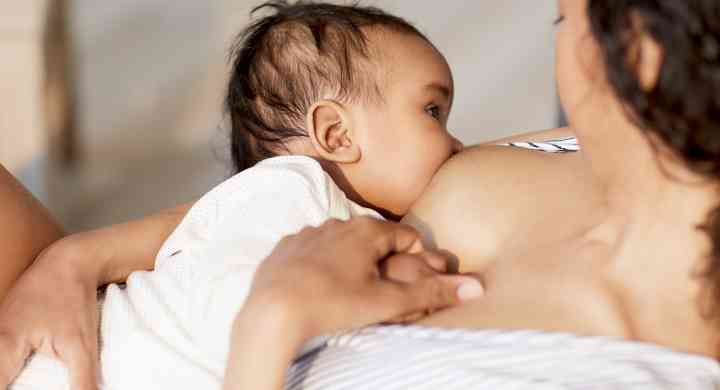 Mother breastfeeding her baby